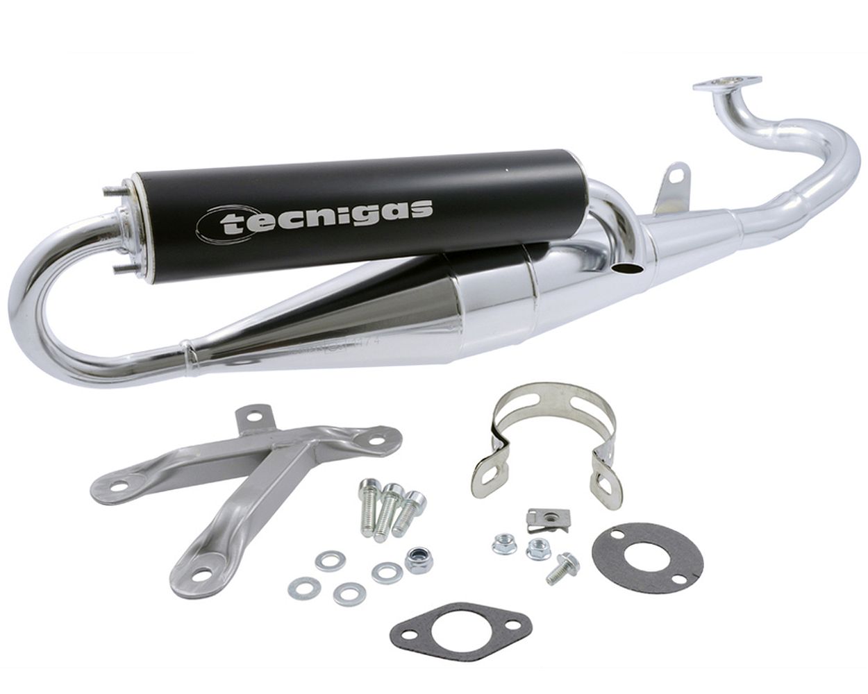 2-Takter Auspuff TECNIGAS Q-TRE AGM Motors Firejet 50 One