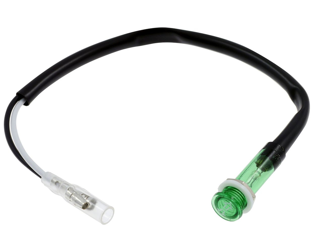Kontrollleuchte Blinker, Motorrad, grün, 12 mm, 12 V/2 W, Schraubbefestigung