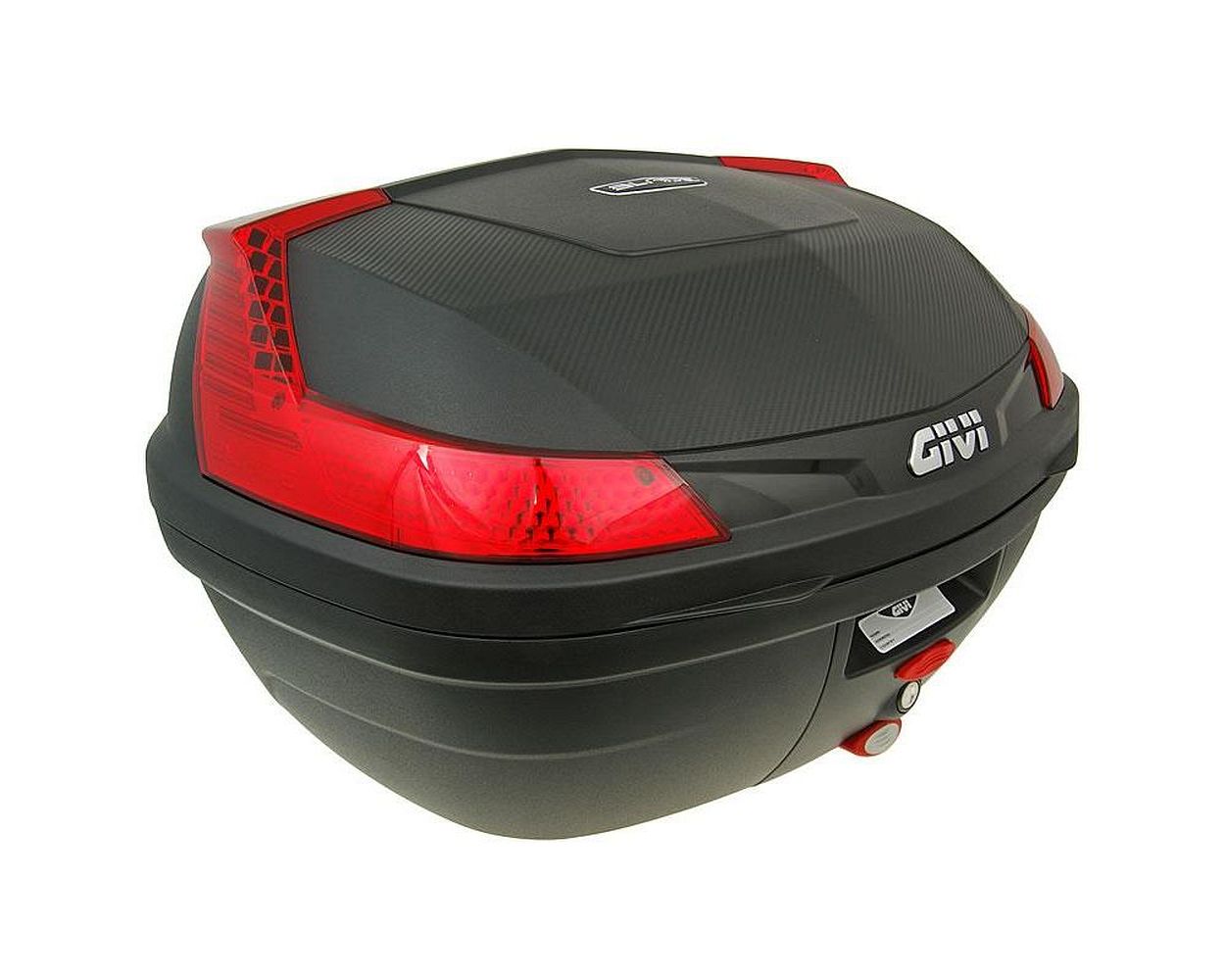 Topcase GIVI B47 Blade Monolock 47 Liter Koffer schwarz 340x445x570 mm Roller, Moped, Motorrad, Mofa, Quad