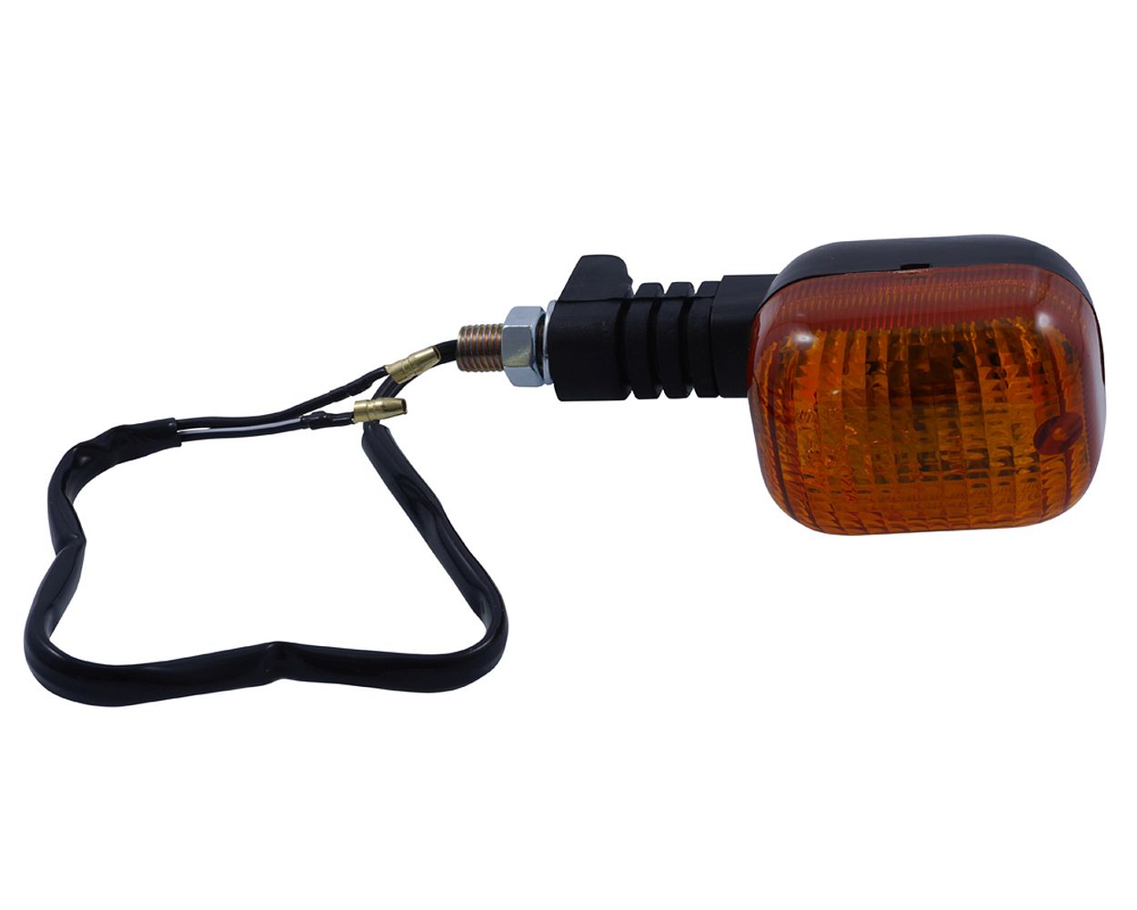 Blinker SHIN YO Duc Style, schwarz 12 V, M10 vorne rechts oder hinten links Universal Roller, Motorrad, Quad, Moped
