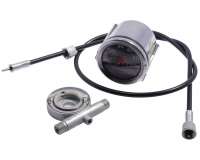 Tachometer SET 16 schwarz mit Schnecke und Tachowelle für Hercules / Sachs Prima M 2 3 4 5, Optima Mofa Moped