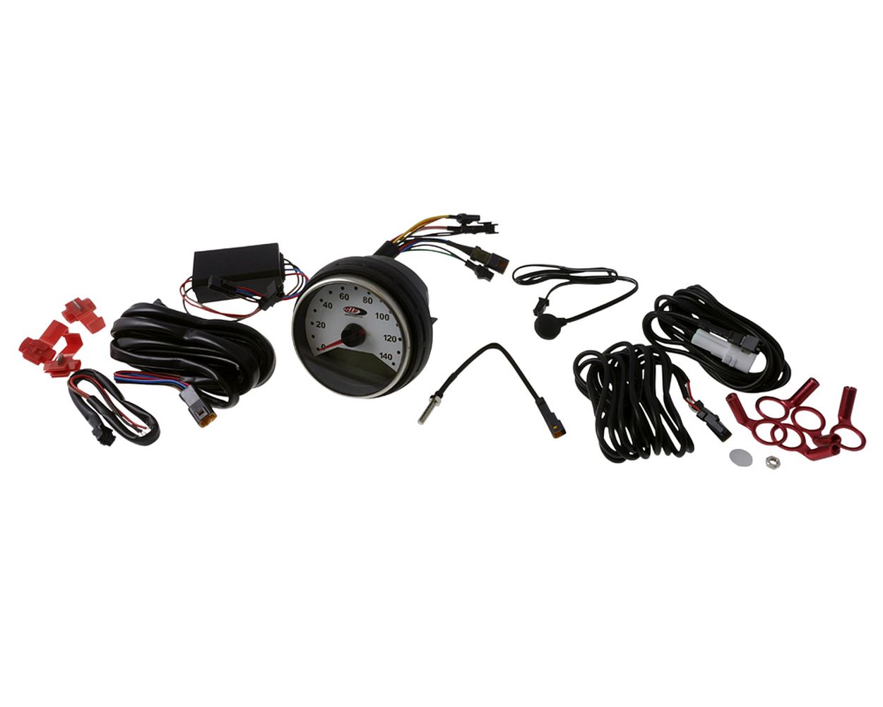 Drehzahlmesser/Tacho SIP 2.0 - 140 (km/h/mph) / 140000 (Umin/rpm), Ziffernblatt: weiß, 0-14.000 U/min analog/digital, Durchmesser: km/h, km/Tag, - 250Gr