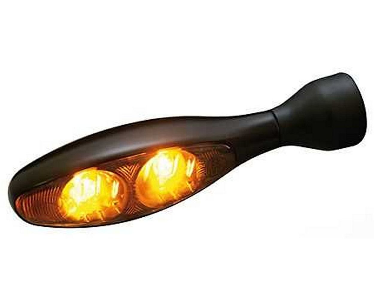 Blinker Kellermann Micro 1000, Dark, LED, M8, schwarz, getöntes Glas, Motorrad