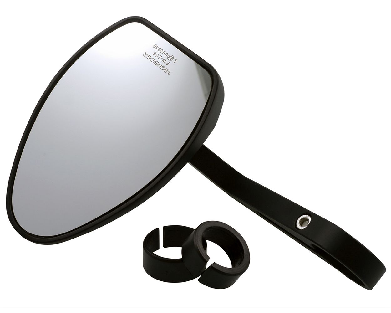 Spiegel FERRARA 2, schwarz, 1 Zoll 25,4 mm, Motorrad