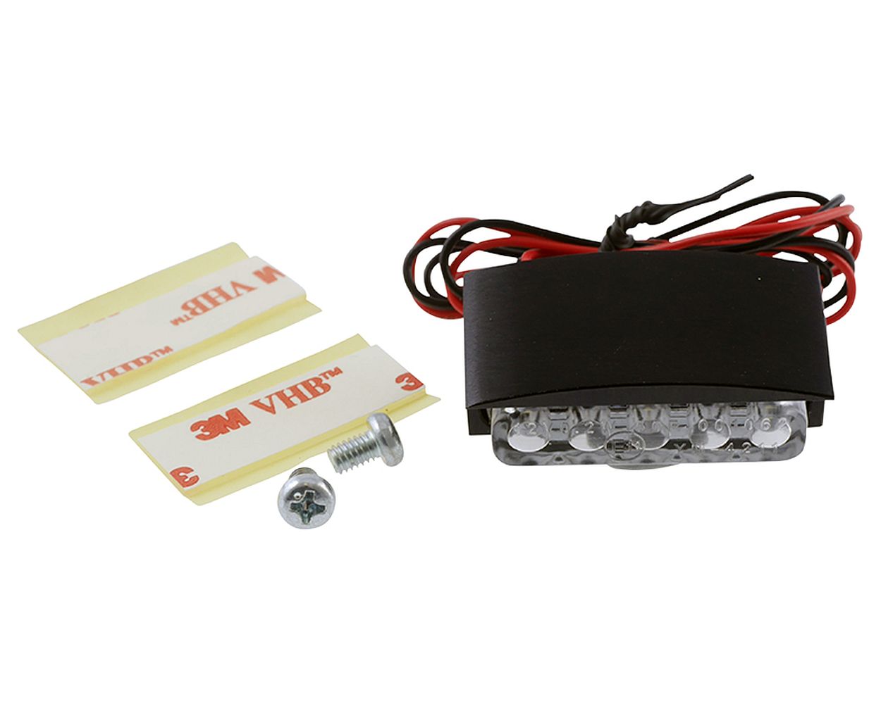Kennzeichenbeleuchtung Motorrad LED Mini mit Alu-Gehäuse