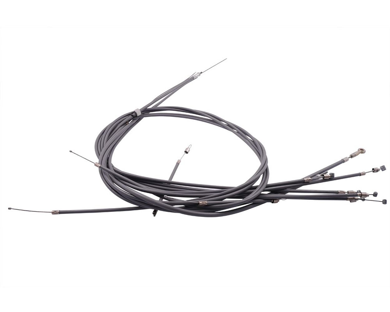 Seilzugkit, PREMIUM, SIP mit PTFE Hülle:2xGang, 1xKulu, 2xGas, 2xChoke, 1xBremse vorne, ohne PTFE:1xBremse hinten (mit Öse)