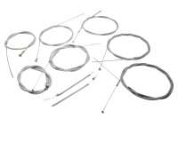 Seilzugkit mit Tachowelle komplett PTFE UNI AUTO kompatibel für Vespa V50, N, R, L, Primavera ET3, SR, SS 50 90 Set Satz