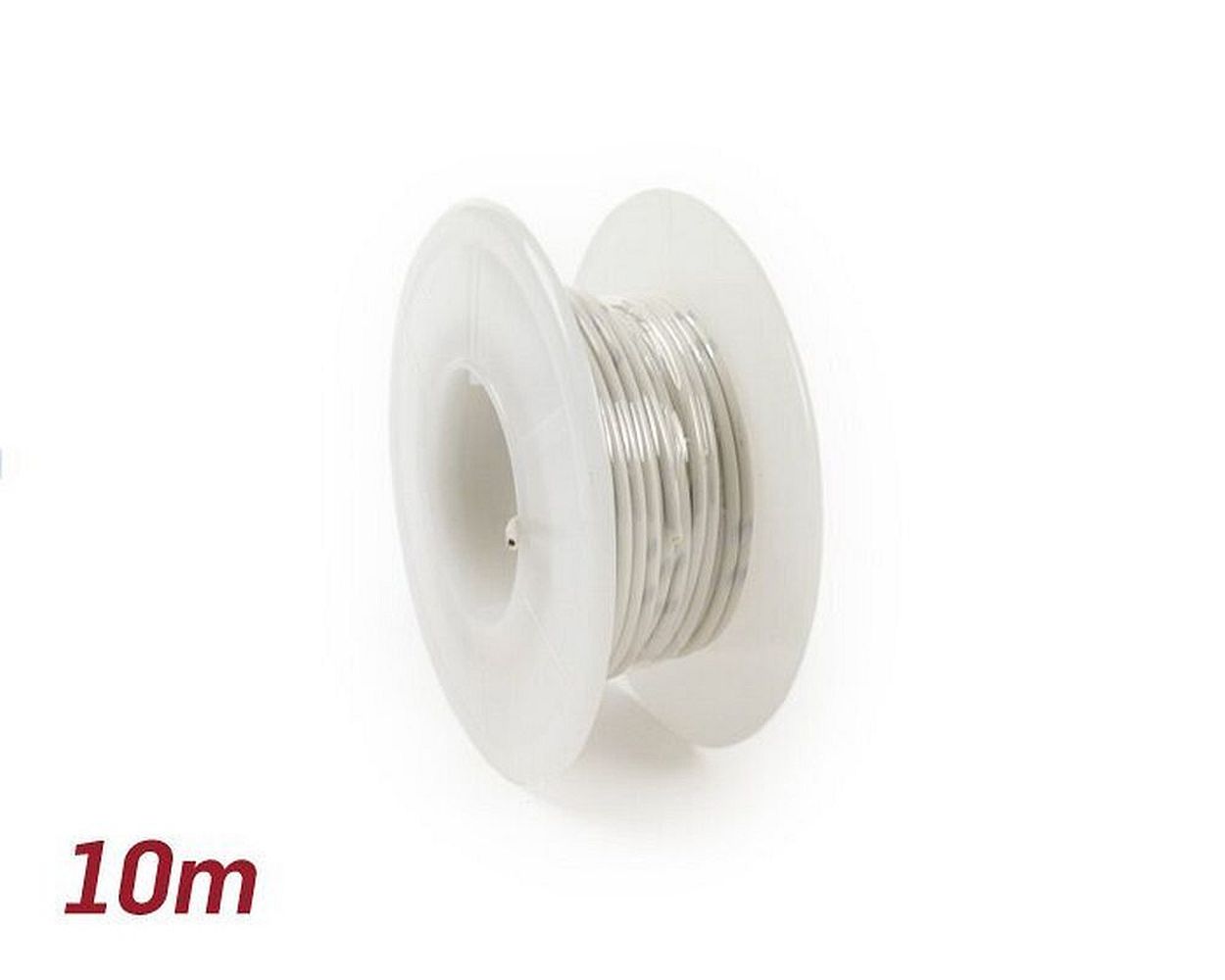 Elektrokabel BGM weiß, 0, 85 mm 10m Universal Roller Motorrad Moped Quad KFZ Auto Stromleitung