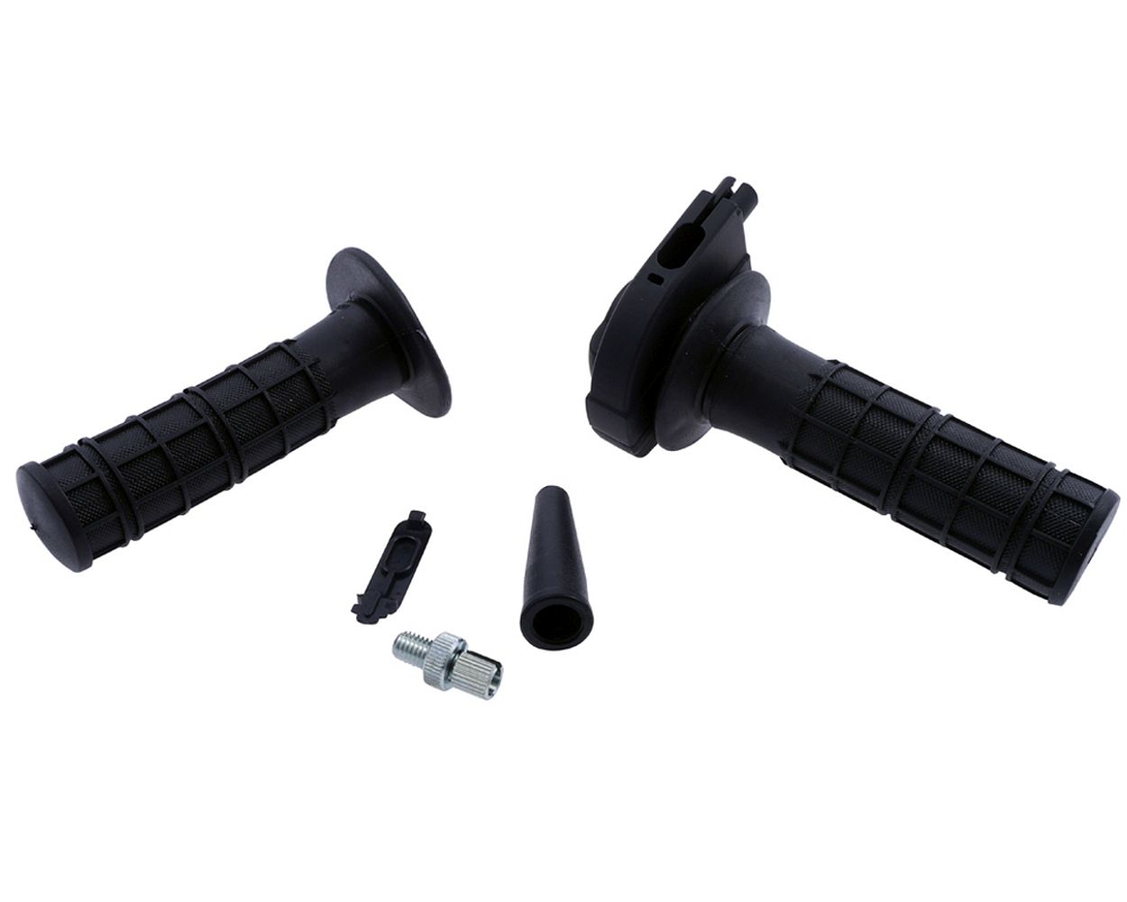 Gasgriff Tommaselli 22 mm Kurzhub senkrecht, schwarz