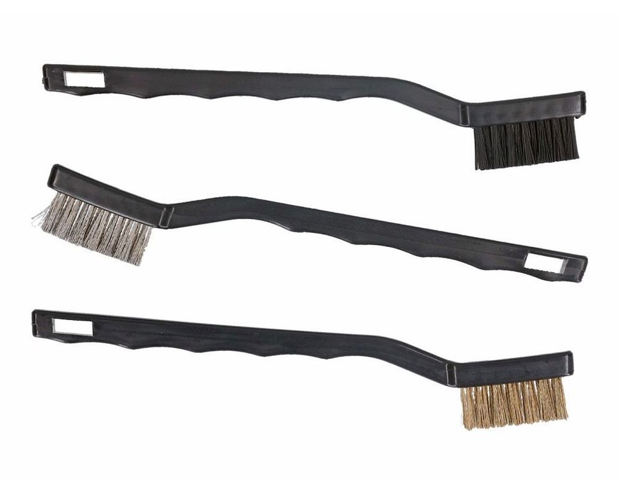 Bürsten Set 180 mm Stahl, Messing, Kunststoff - 3 Stück