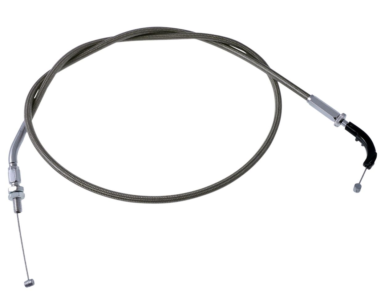 Gasszug Stahlflex öffnend, VZ1800 (M109R) 06-09, 150 mm verlängert.
