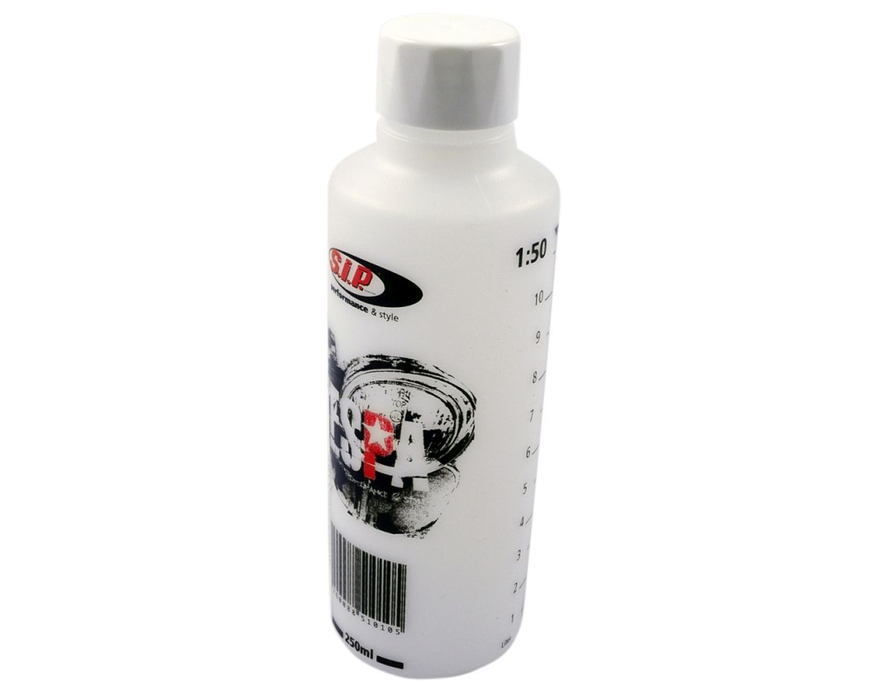 Messbecher SIP 250 ml, Skala 2Proz, 4Proz, für Liter, mit Schraubdeckel