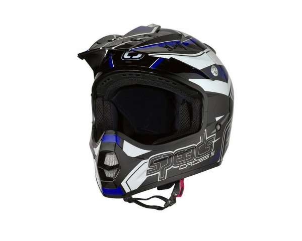 Helm Speeds Cross III schwarz/blau/weiß