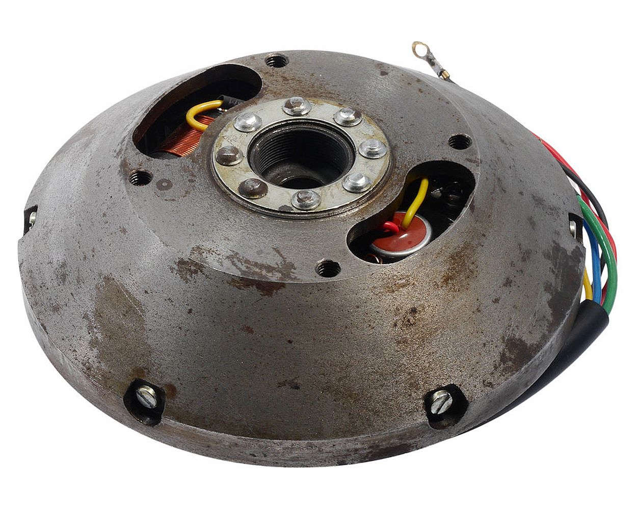 Lichtmaschine / Zündung Set UNI AUTO Zündungsgrundplatte mit Polrad 6 V
