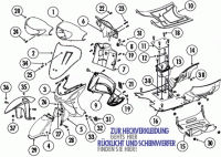  QM50QT-6A 4T AC Frontverkleidung für Rex RS450, QM50QT-6A