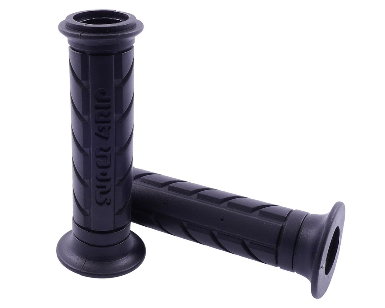 Lenkergriffe Super Grip schwarz seitlich offen Roller, Moped