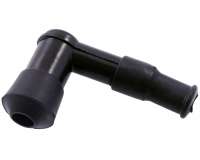 Zündkerzenstecker 90 Grad schwarz lang kompatibel für Aprilia, Piaggio, Gilera, Peugeot, Kymco, Roller, Scooter, Motorrad, Quad, ATV, universal, Ersat