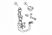  BT49QT-18C1 REBELL 2T AC Schlosssatz für Baotian BT49QT-12