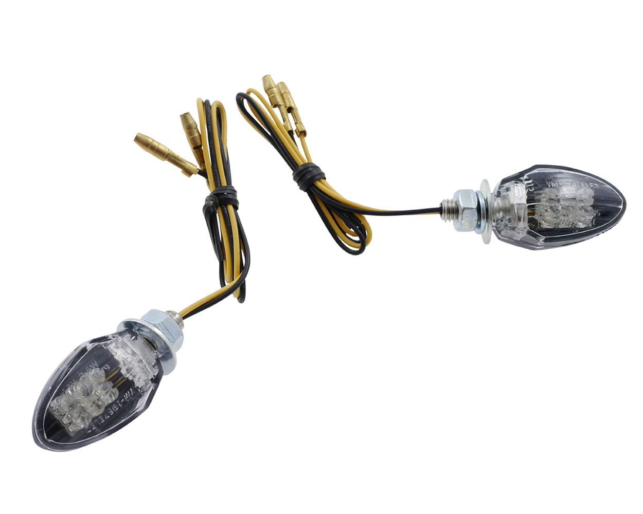 Blinker Mini Paar LED Motorrad DROP, schwarz, für hinten, M6