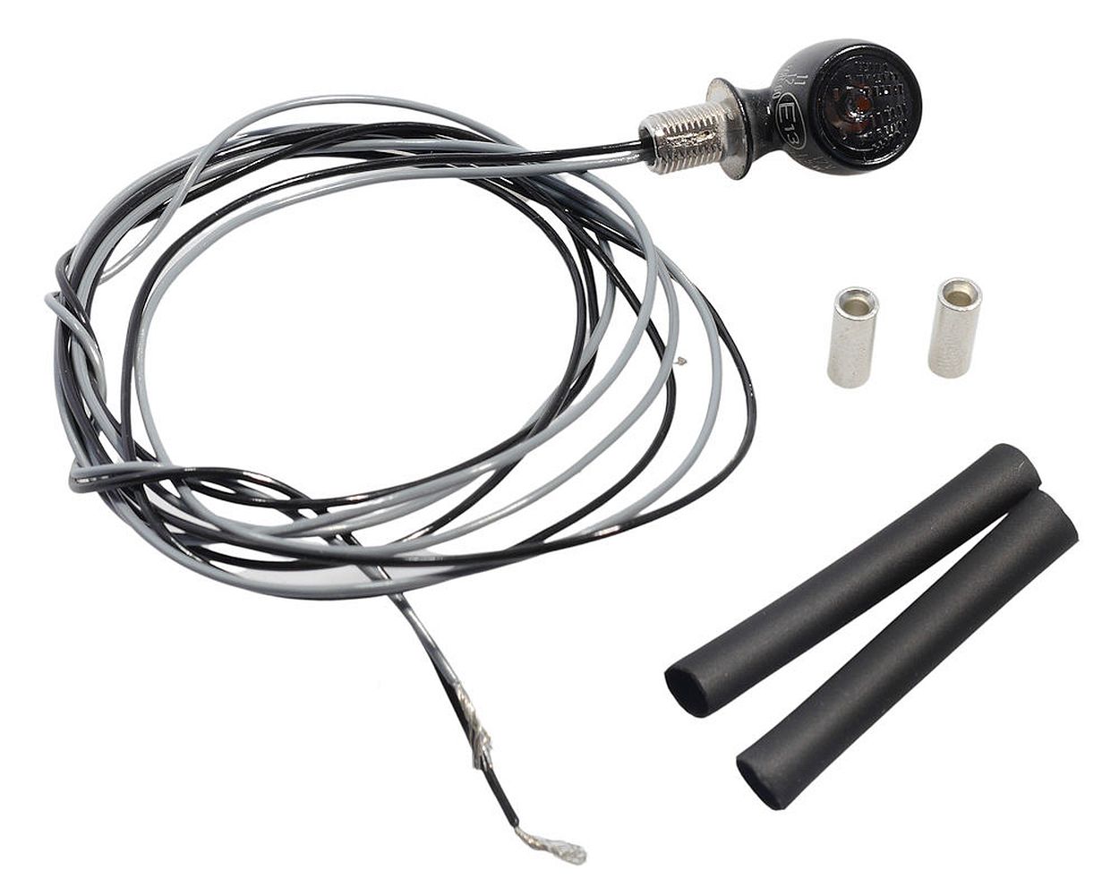 Blinker KELLERMANN Bullet Atto Dark Mini LED Blinkleuchte schwarz vorne / hinten mit ABE kompatibel für Motorrad, Roller, Moped, Vespa, Mofa