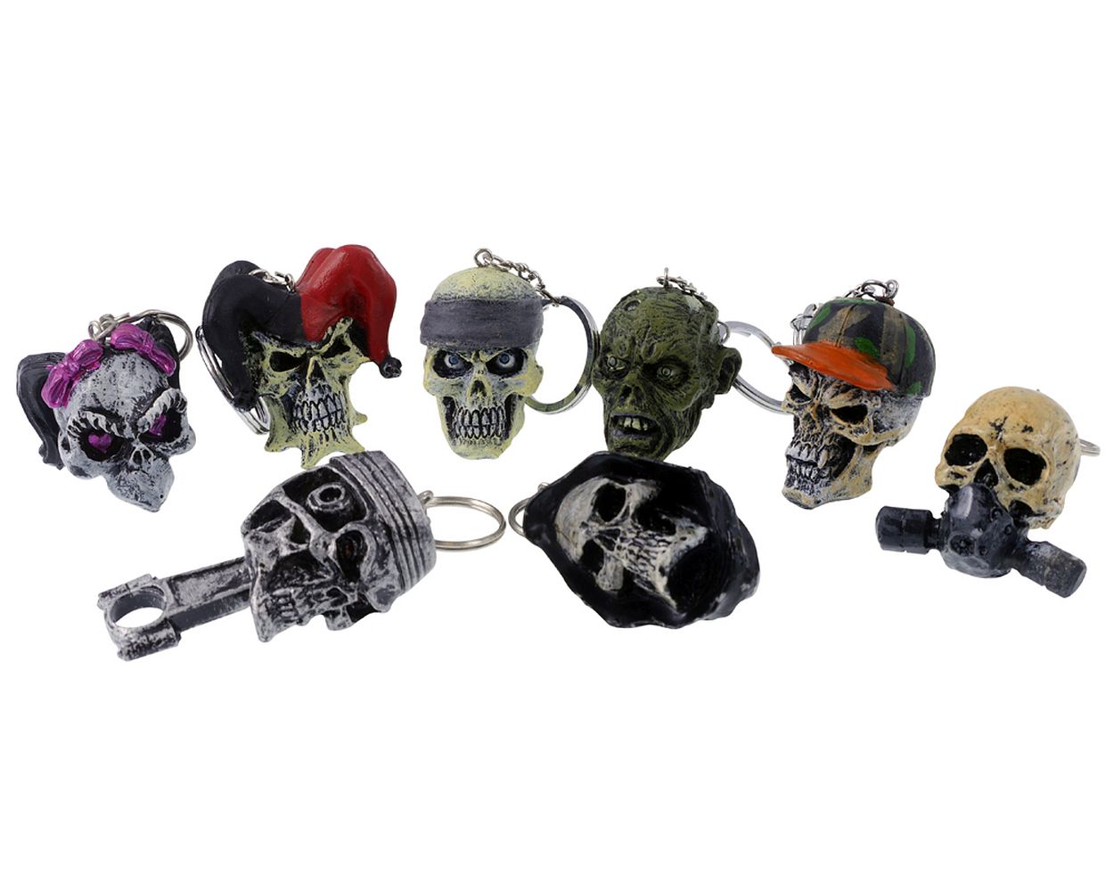 Schlüsselanhänger versch. Skull Motive Hunter