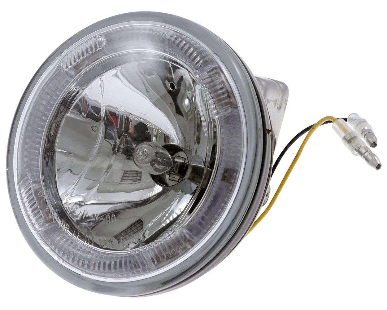 222-215 Scheinwerfer Fernlicht Motorrad,rund, mit LED Standli