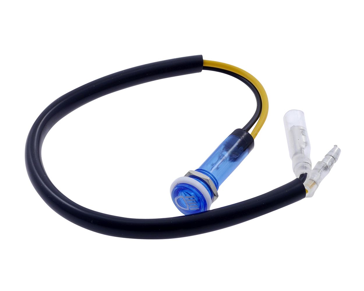 Kontrollleuchte Fernlicht, Motorrad, blau, 12 mm, 12 V/2 W, Schraubbefestigung