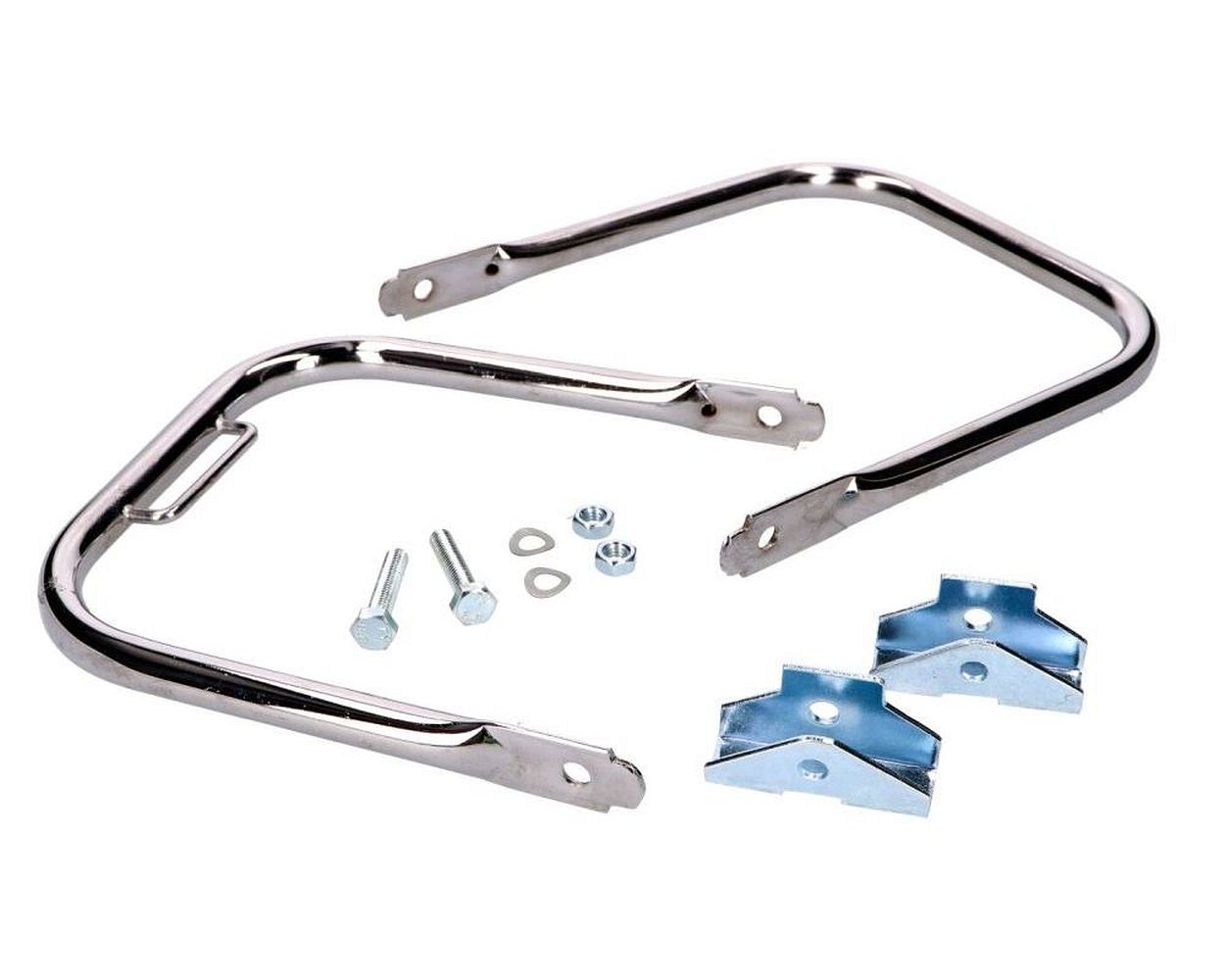 Gepäckträger Set hinten Chrom kurz Simson S50, S51, S70