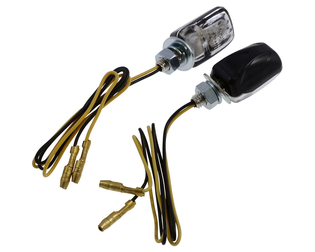 Blinker Paar LED Motorrad Shin Yo PICCO, schwarz, M10, 46x27