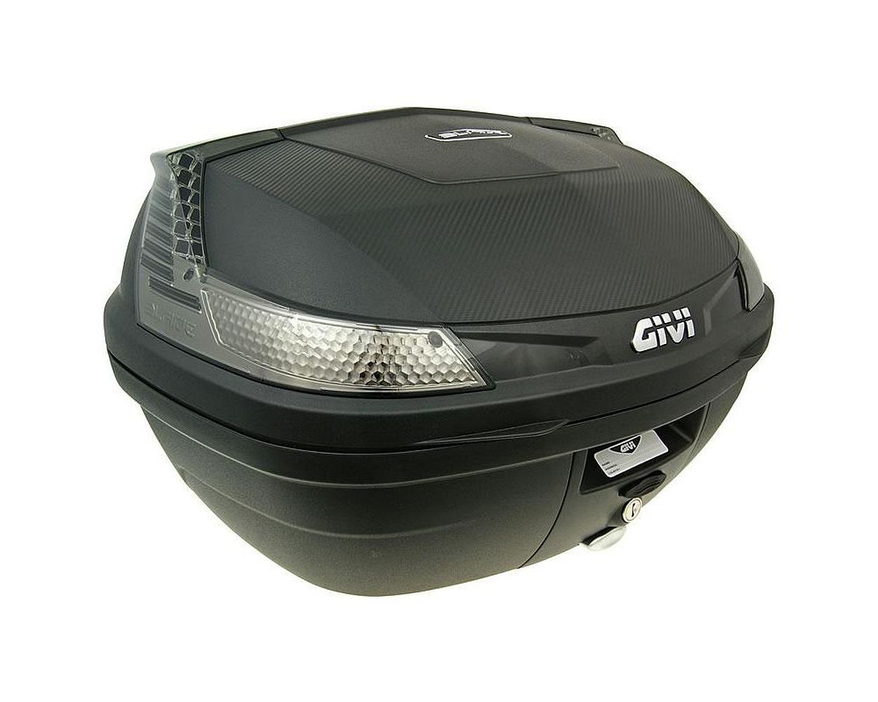 Topcase GIVI B47 Blade Tech Monolock 47 Liter Koffer schwarz 340x445x570 mm Roller, Moped, Motorrad, Mofa