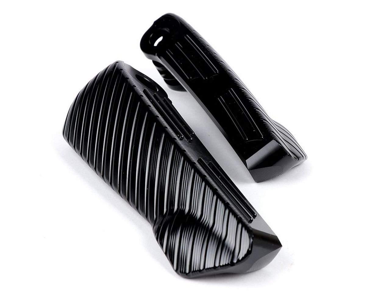 Fußrasten Set MOTO NOSTRA CNC, schwarz glänzend