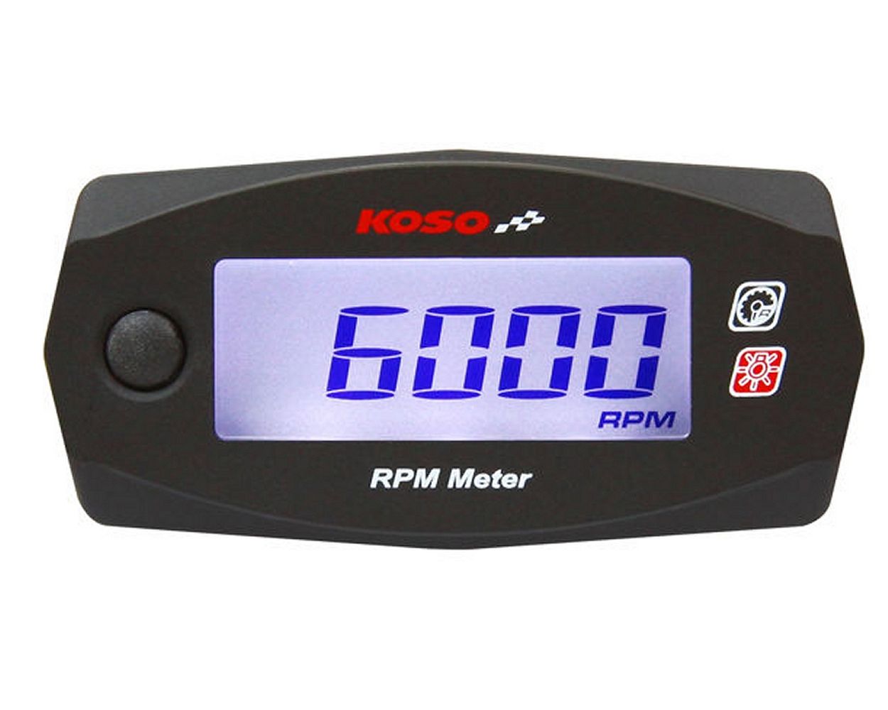 Drehzahlmesser KOSO Digital Mini 4 RPM 0-15000 U/min 12 V Universal Roller, Motorrad, Moped, Mofa, Quad, ATV