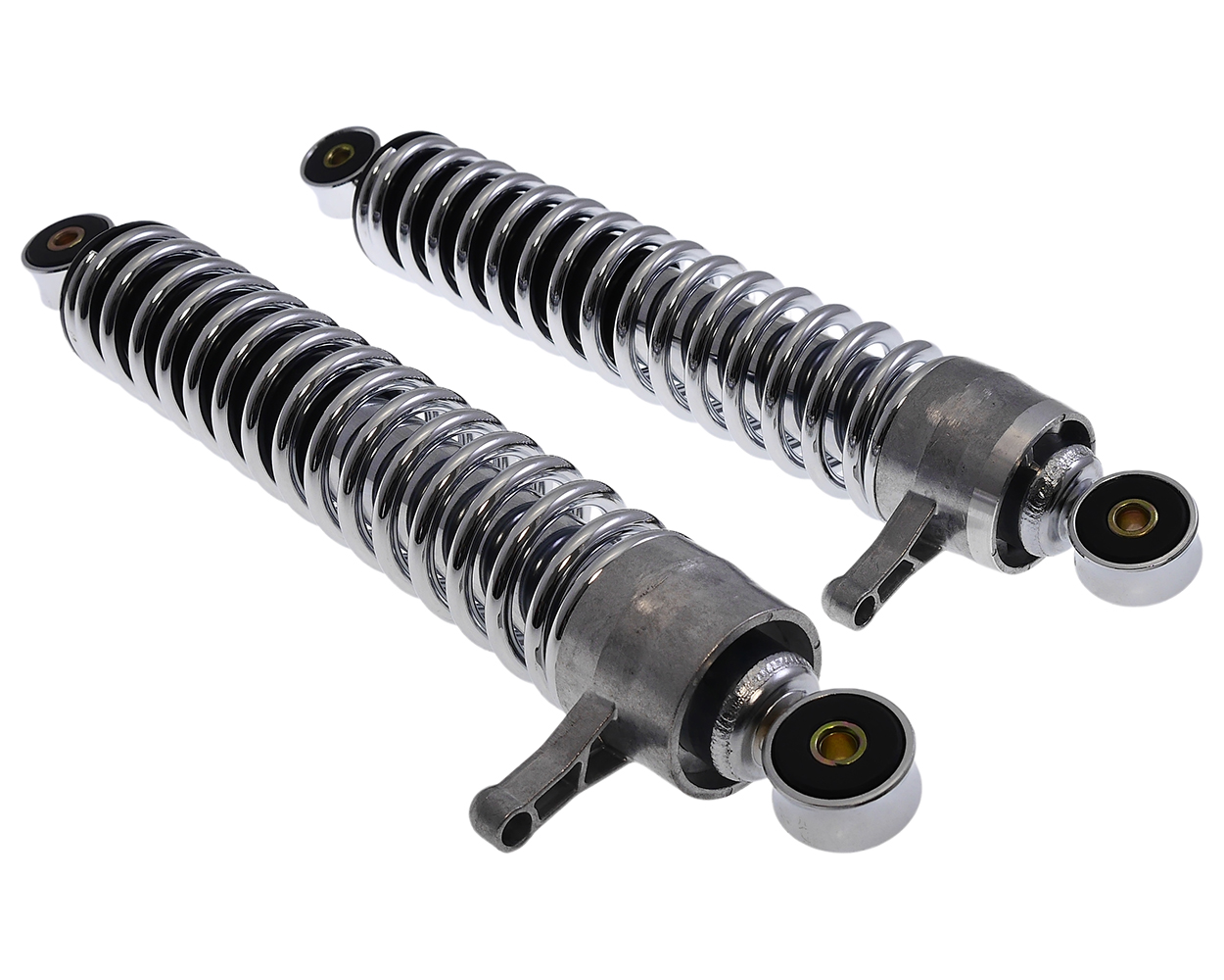 Stoßdämpfer / Federbein Set 360 mm Chrom passt