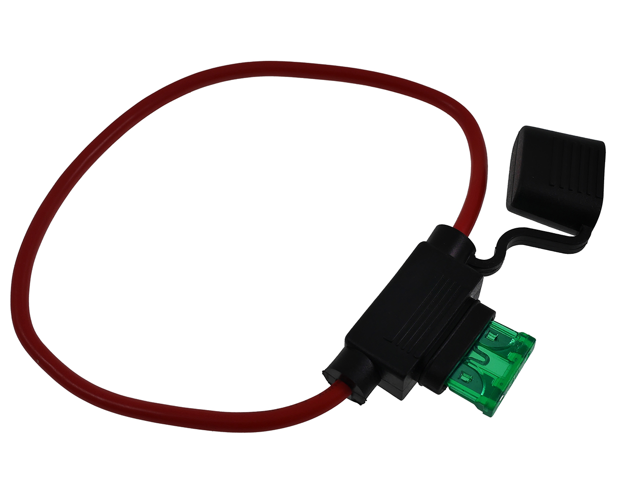1x Sicherungshalter 2,5 mm 30 A mit Kabel für Flachsicherung