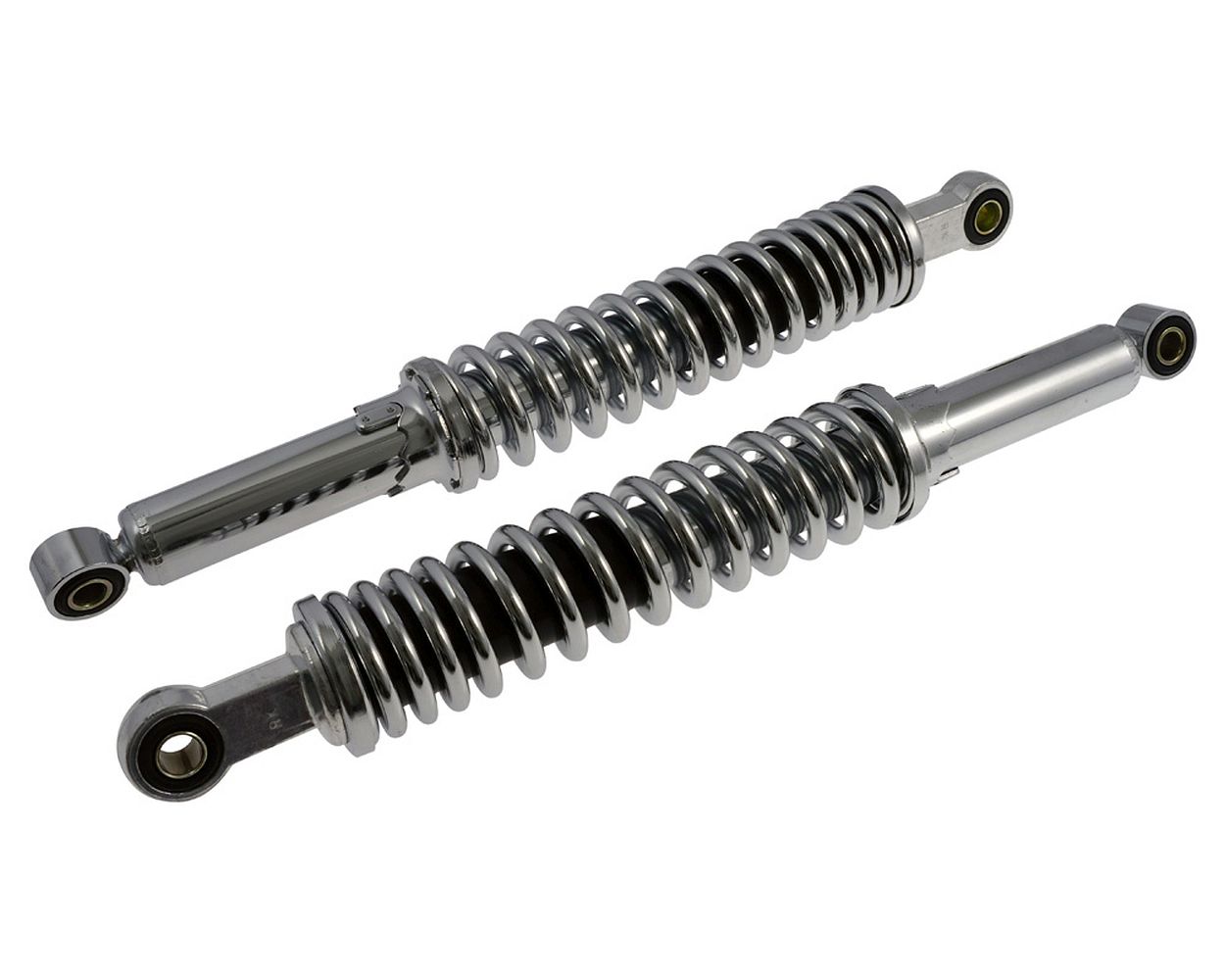 Stoßdämpfer 395 mm Chrom Set universal MT/MB Moped