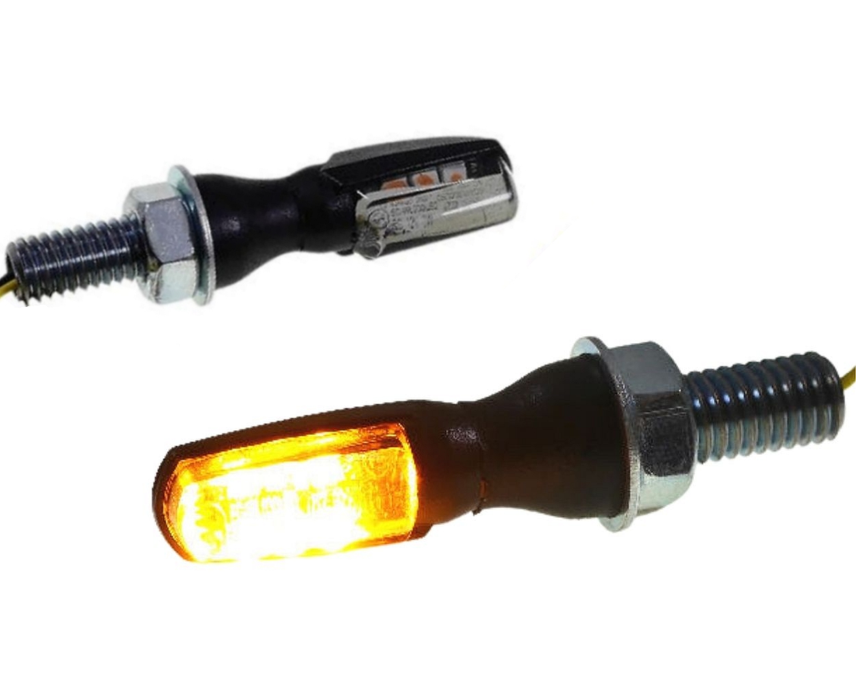 Blinker SHIN YO Spark 12 V LED schwarz, getöntes Glas, E-geprüft, Universal