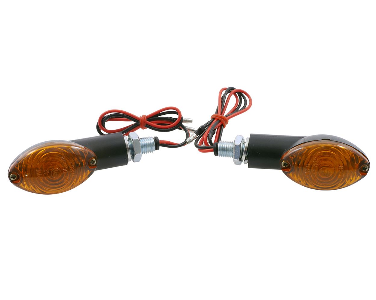 Blinker Paar Mini Motorrad CATEYE, schwarz, kurz, Quad, Roller