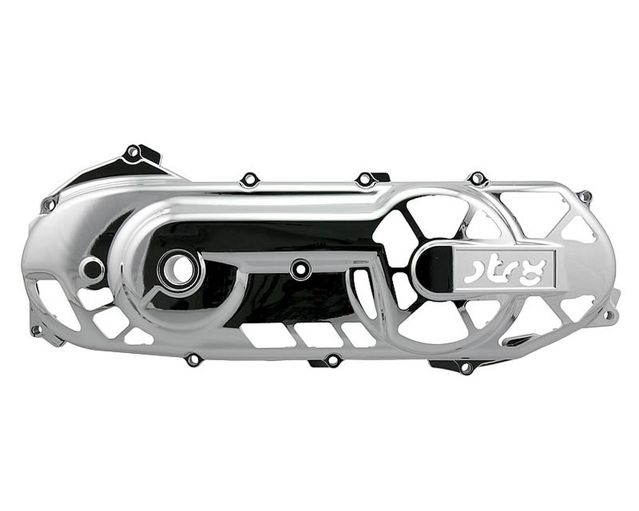 Variodeckel Motordeckel STR8 Extreme Cut - Minarelli lang CHROM