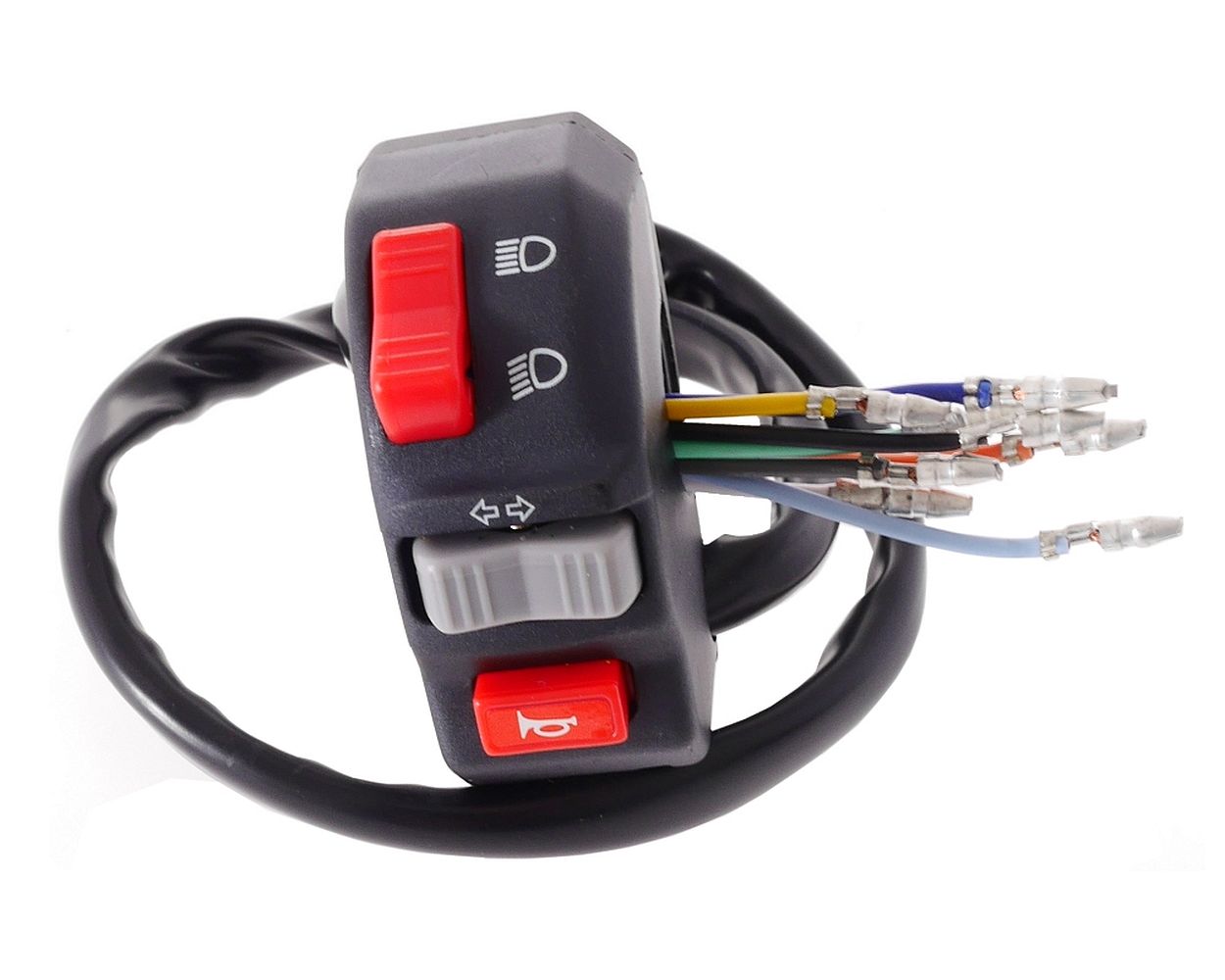 Schaltereinheit universal Blinker, Hupe, Licht Mofa, Moped