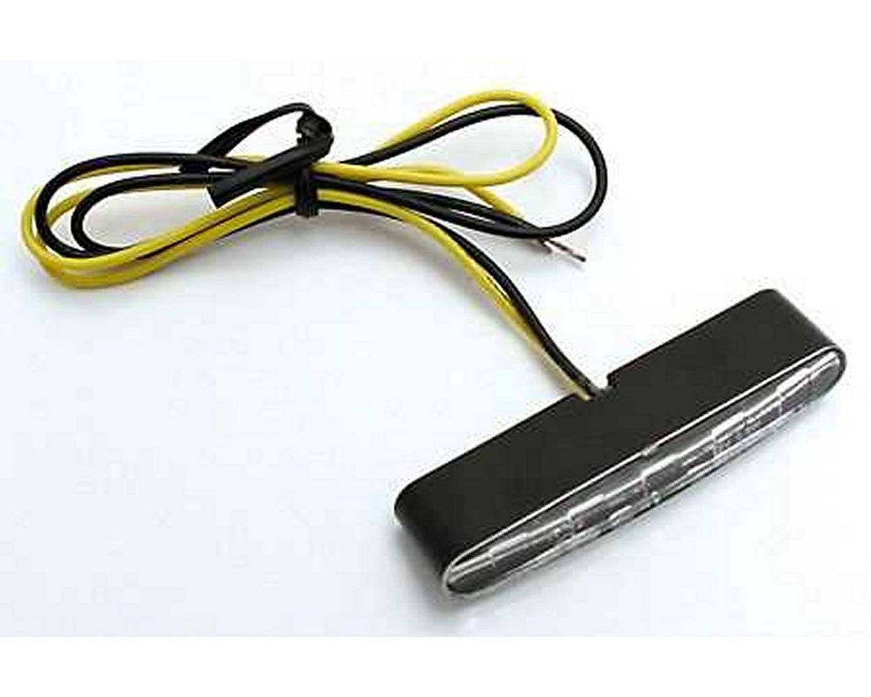 Einbau Blinker Motorrad LED STRIPE, klares Glas, Paar B53,3xH7xT15 mm
