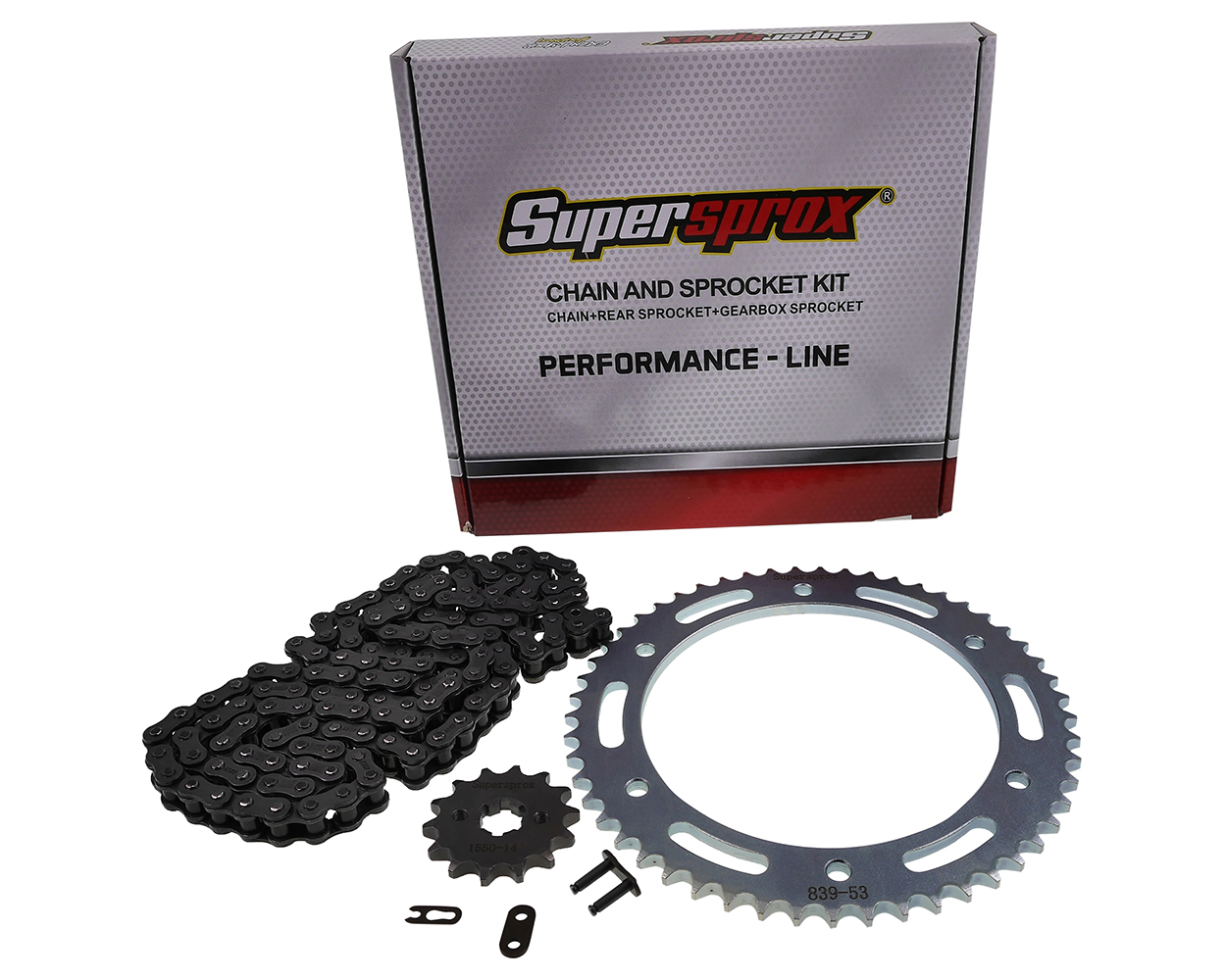 Kettensatz Performance KIT Stahl SUPERSPROX 428 Teilung 53 / 14 Zähne