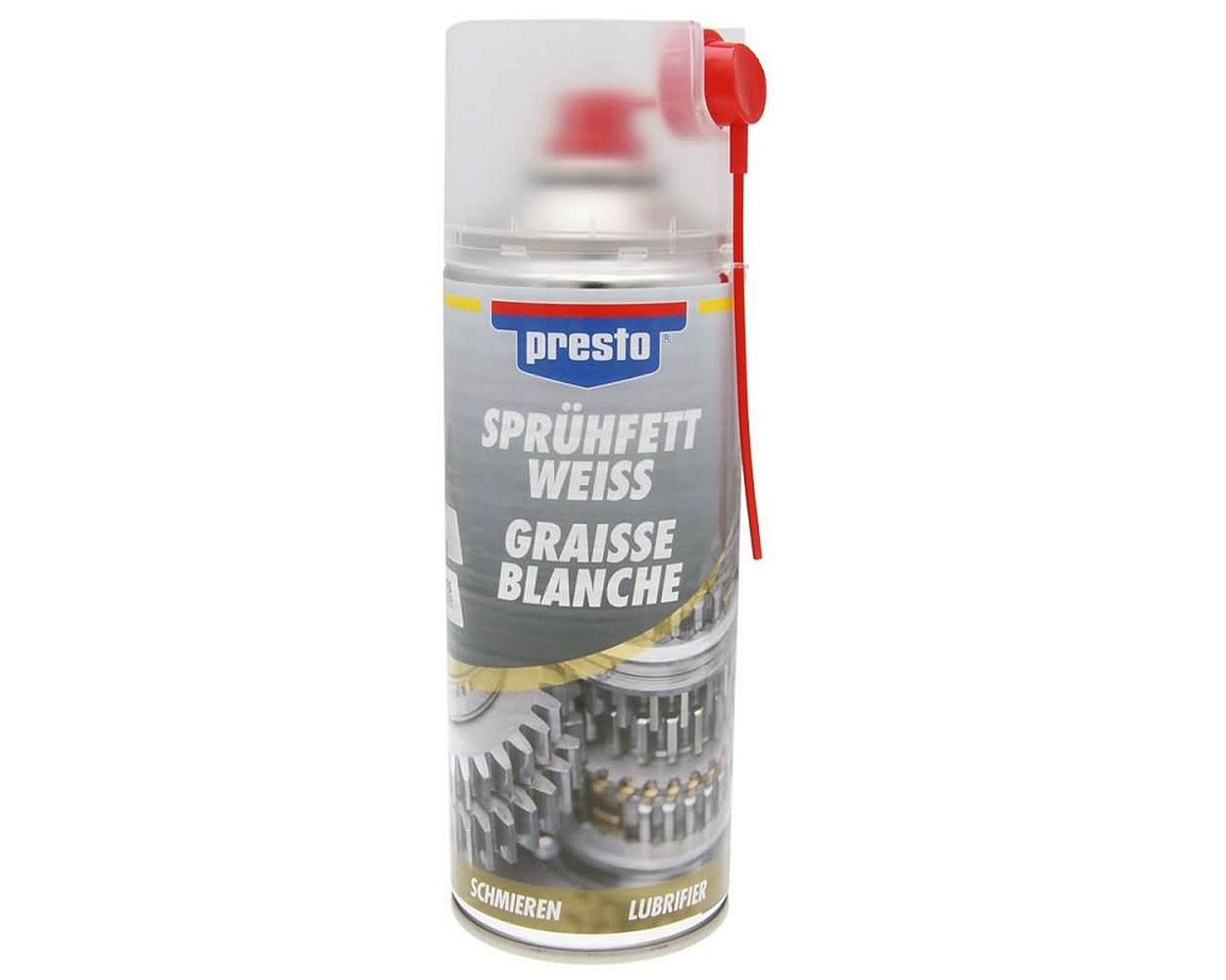 Sprühfett PRESTO weiß transparent 400 ml