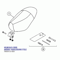  BT49QT-12C1 REBELL 4T AC Sitzbank für Baotian BT49QT-12, YY50QT-6