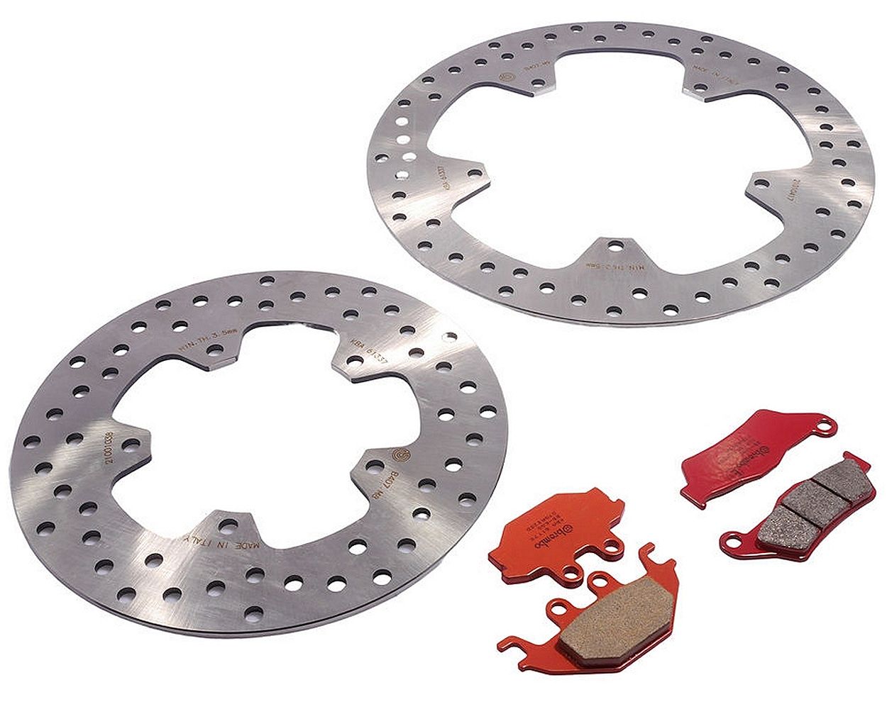 Bremsenset BREMBO Bremsscheiben / Bremsbeläge vorne hinten