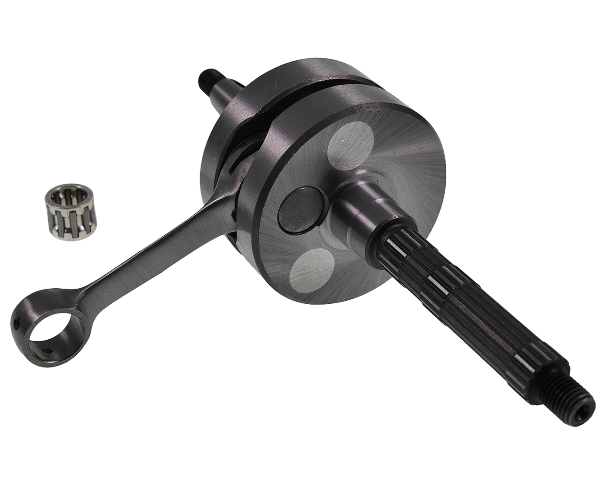 Kurbelwelle Vollwange 80mm Pleul kompatibel für Piaggio Gilera Runner 50, Storm, Piaggio Zip 2 SP, NRG, TPH, Typhoon 2-Takt Roller Tuning Welle