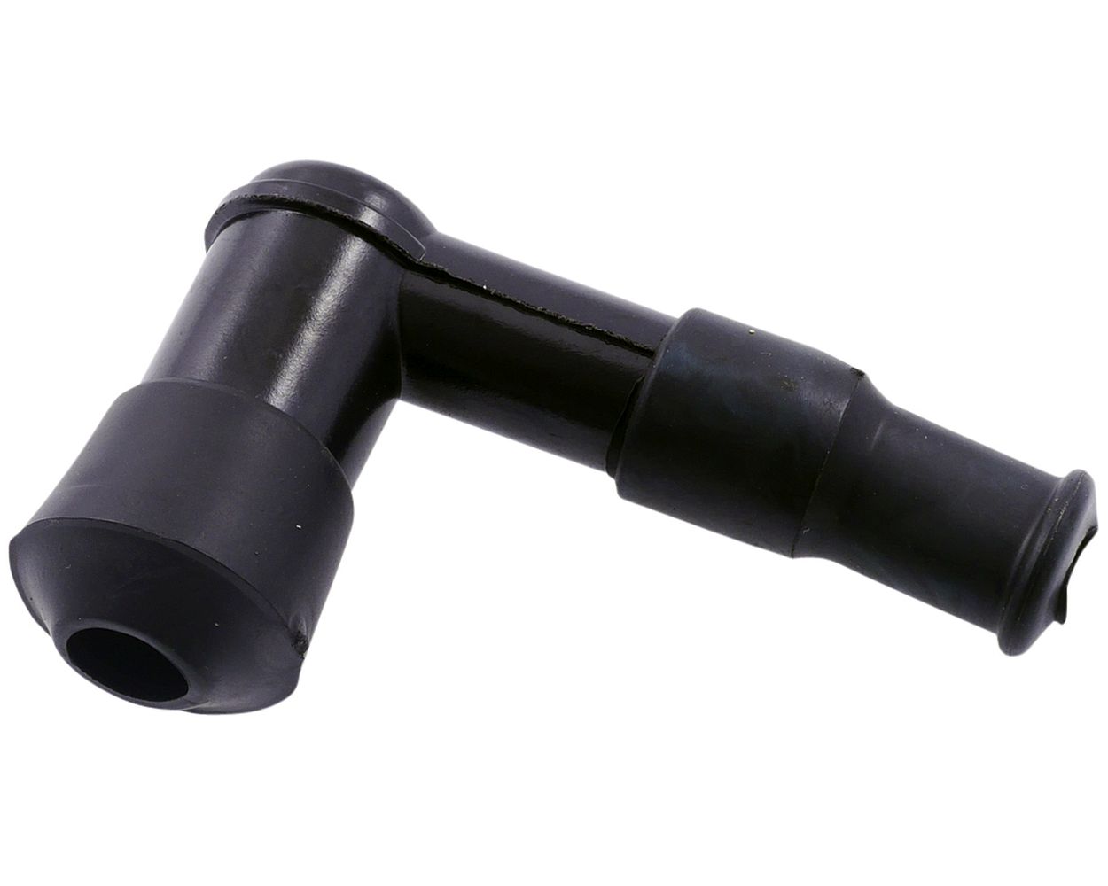 Zündkerzenstecker 90 Grad schwarz lang SCORPEX kompatibel für Aprilia, Piaggio, Roller Motorrad
