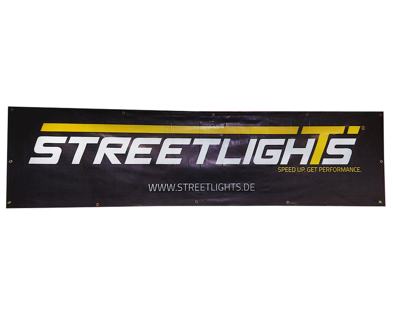 Banner 2500x620 mm STREETLIGHTS schwarz