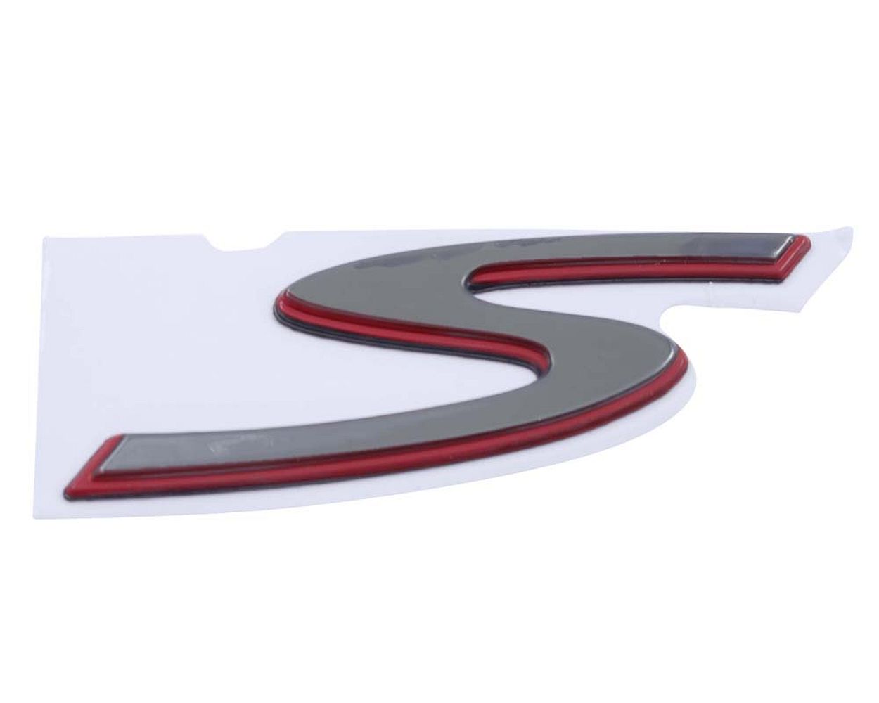 Schriftzug Aufkleber Sticker für Beinschild S anthrazit/rot 75x25 mm