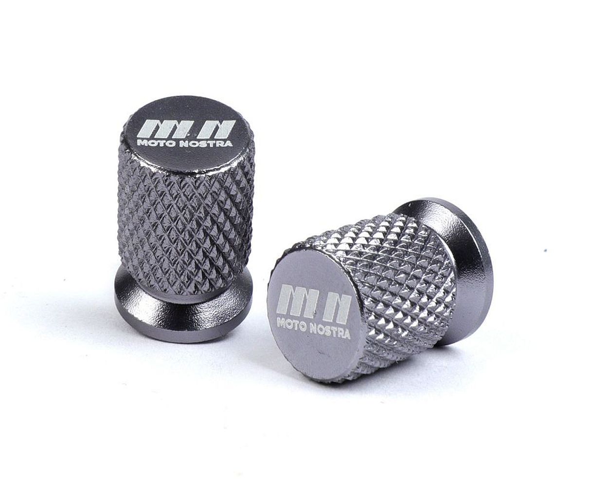 Ventilkappen Set 2 Stück CNC grau MOTO NOSTRA universal