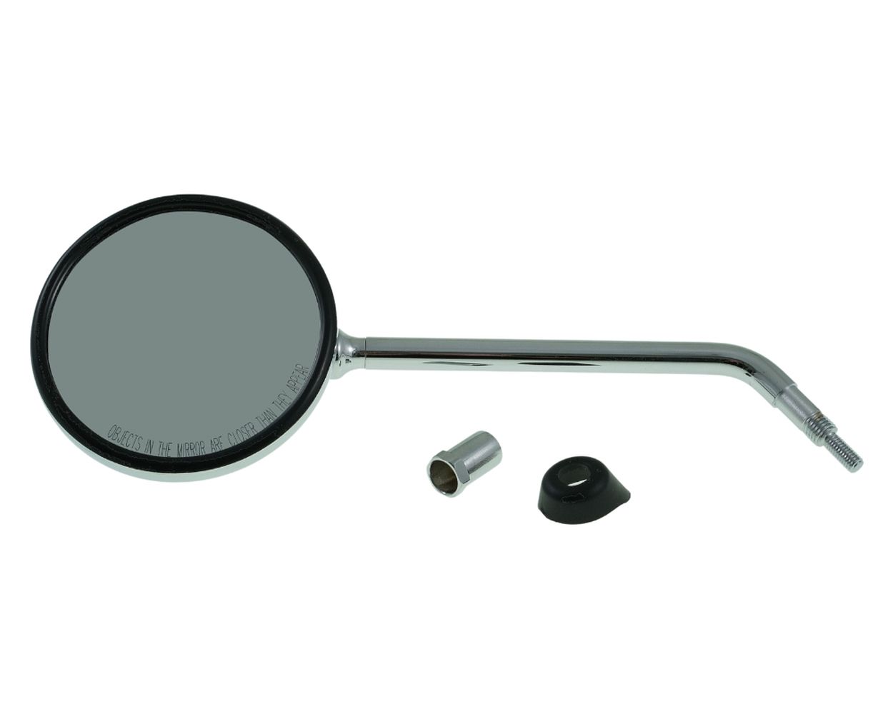 Spiegel FAR rund, Chrom links kompatibel für Vespa LX, LXV 50 125 150, Piaggio Liberty 50 125 150 200